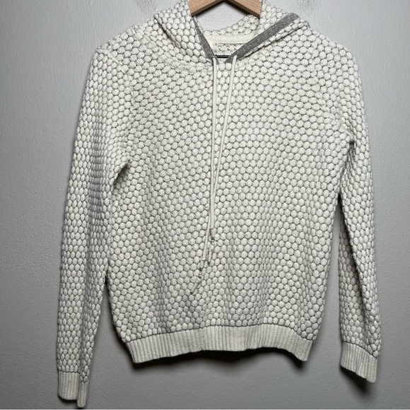 Anthropologie Sleeping on Snow Women Hooded Sweater Medium‎ Fitted Soft Cozy - Picture 1 of 12